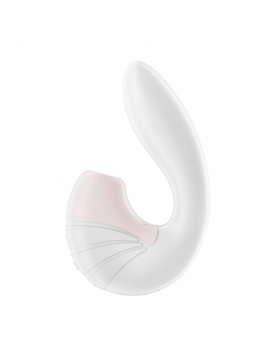Вакуумный стимулятор клитора с вибрацией Satisfyer Supernova (белый)