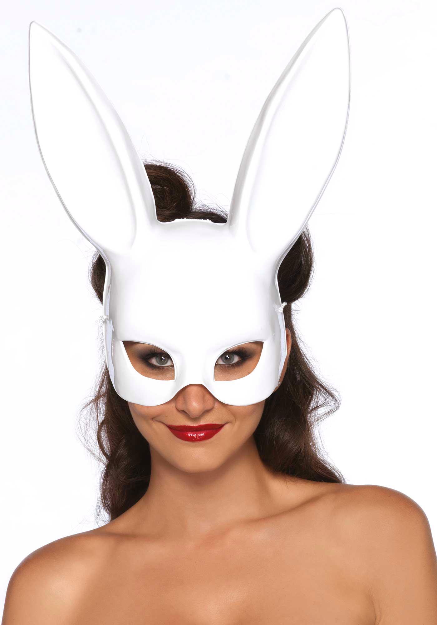 Maska Leg Avenue Masquerade Rabbit Mask (biały)