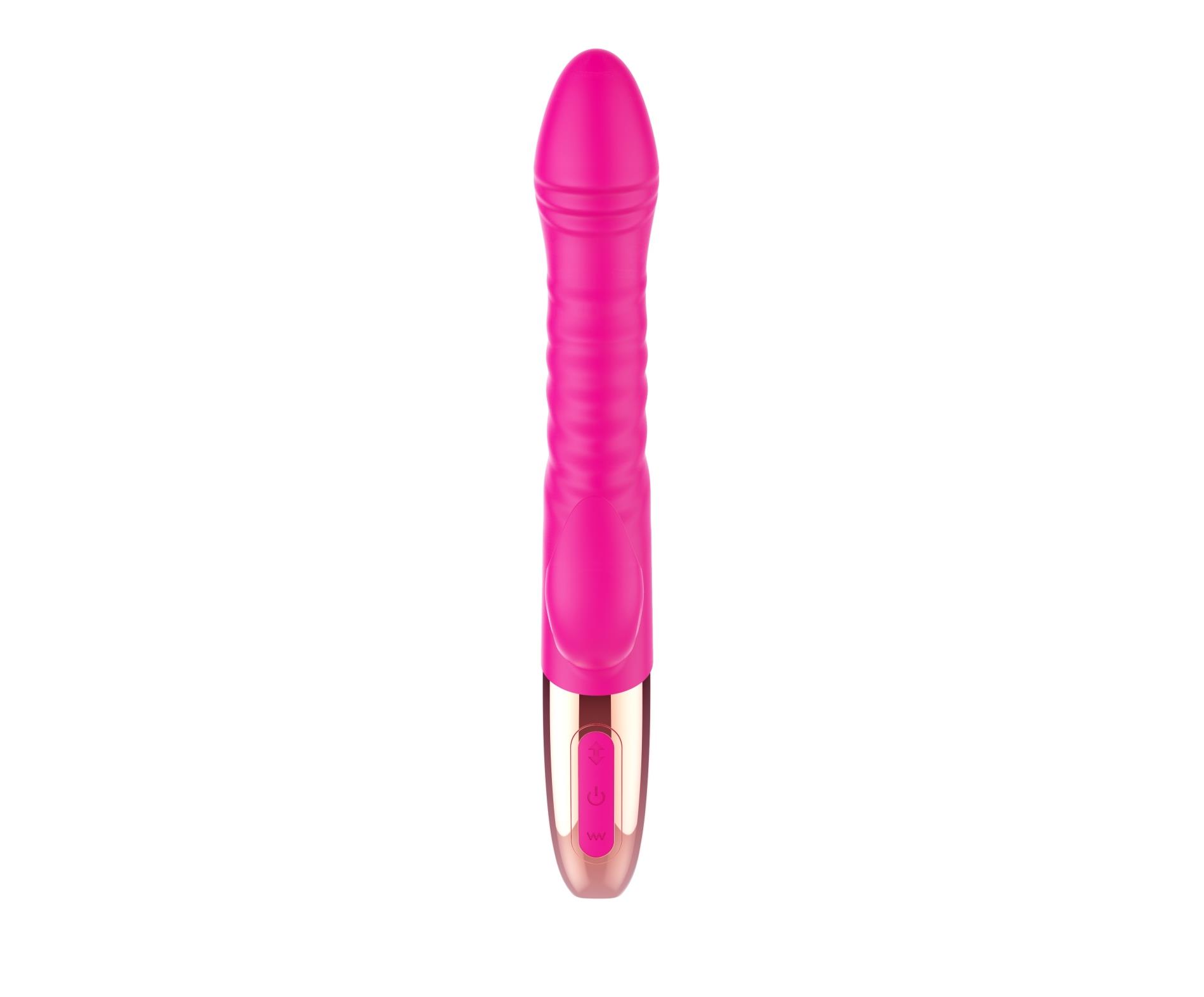 Вибратор-кролик B - Series Magic Rechargeable Thrusting, 19 см (розовый)