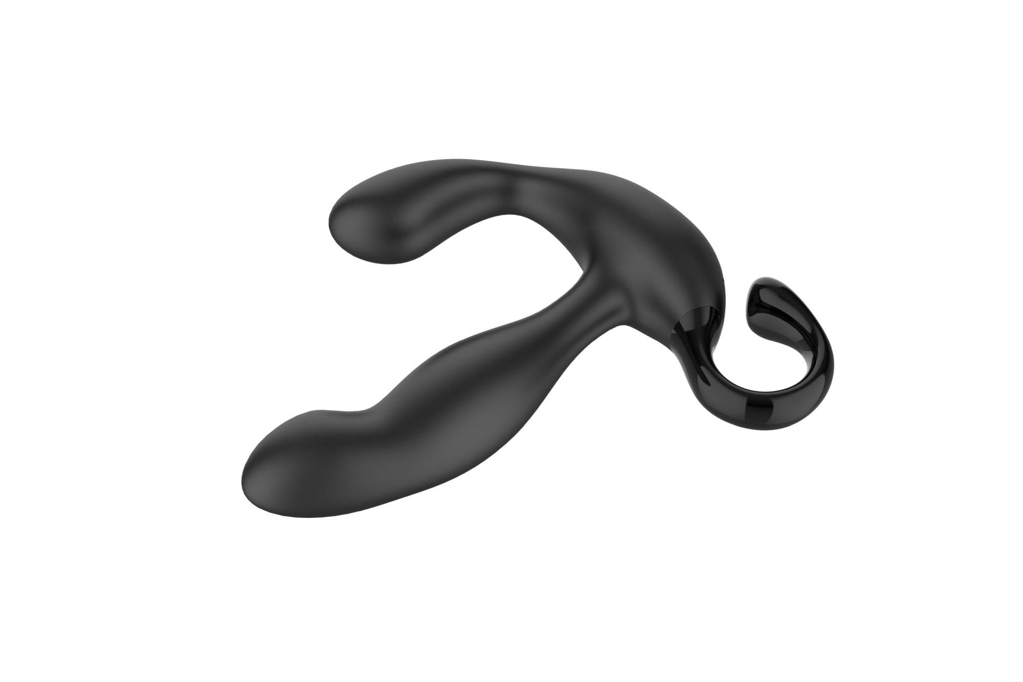 Стимулятор простаты B - Series Cute Finger Wiggle, 17.1 см (черный)