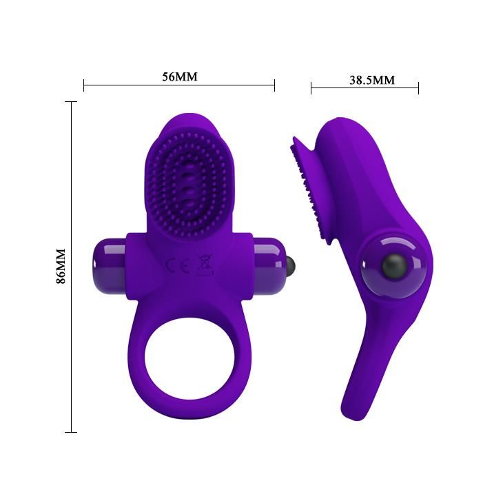 Виброкольцо Pretty Love Vibrant Penis Ring II, 8,6 см (фиолетовый)
