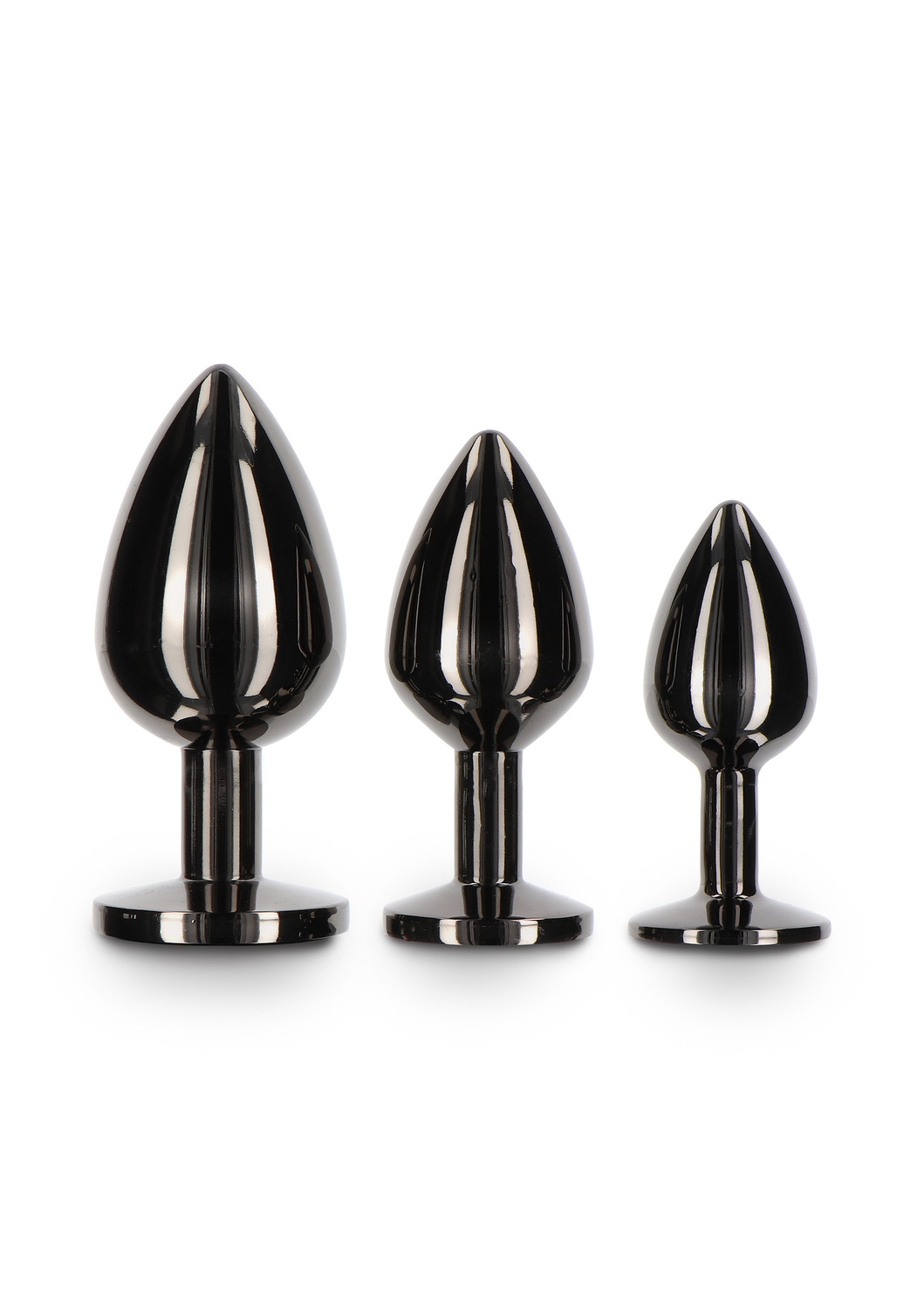 Анальна пробка Taboom Butt Plug With Diamond Jewel L, 9.5 см (чорний)