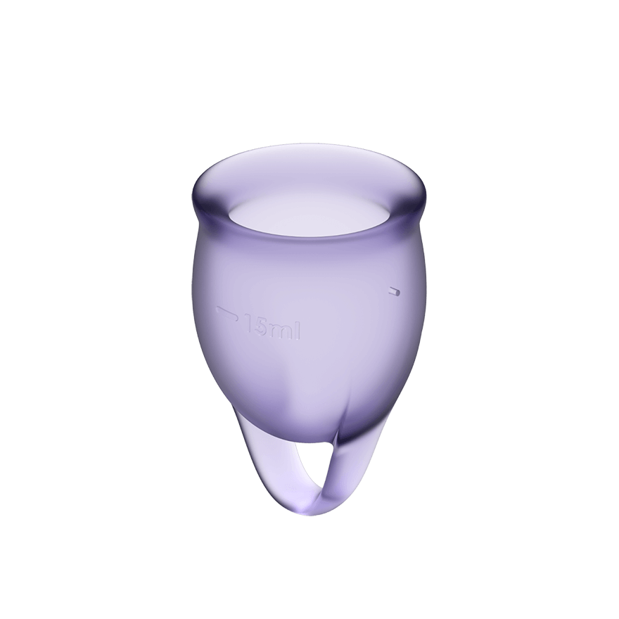 Менструальные чаши Satisfyer Feel Confident Menstrual Cup, 2 шт (фиолетовый)