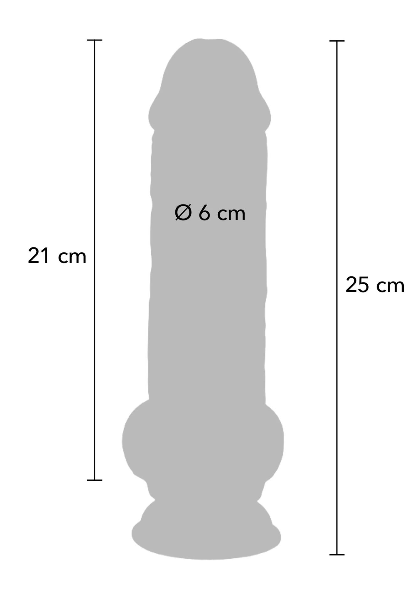 Фаллоимитатор Deluxe Dual Density Thick, 25 см (телесный)