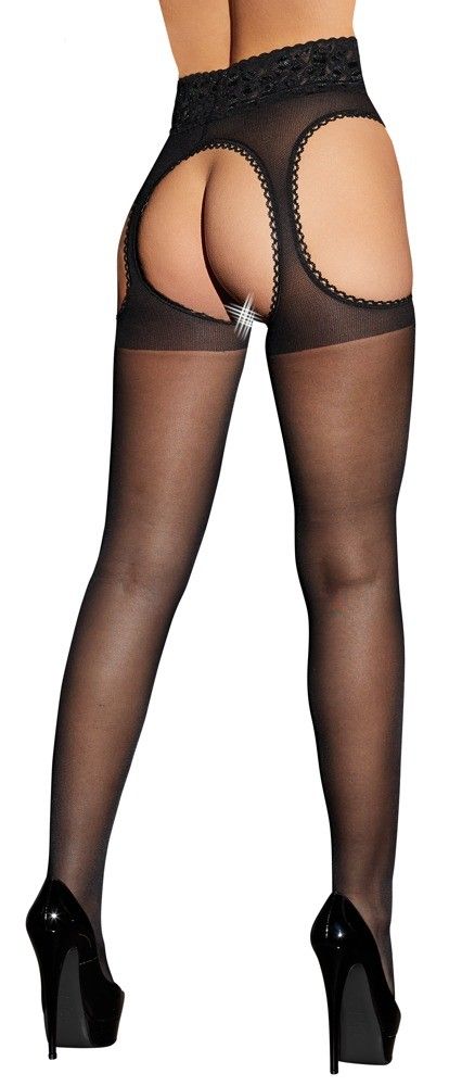 Cottelli LEGWEAR Suspender Tights 3 - Rajstopy, 3
