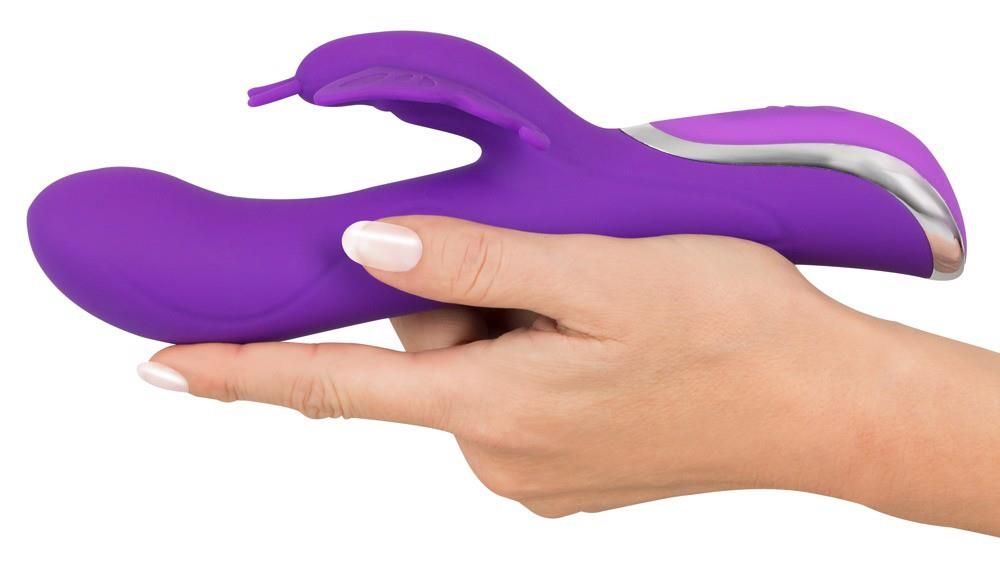 Вибратор-кролик Sweet Smile Rechargeable Rotating, 23 см (фиолетовый)