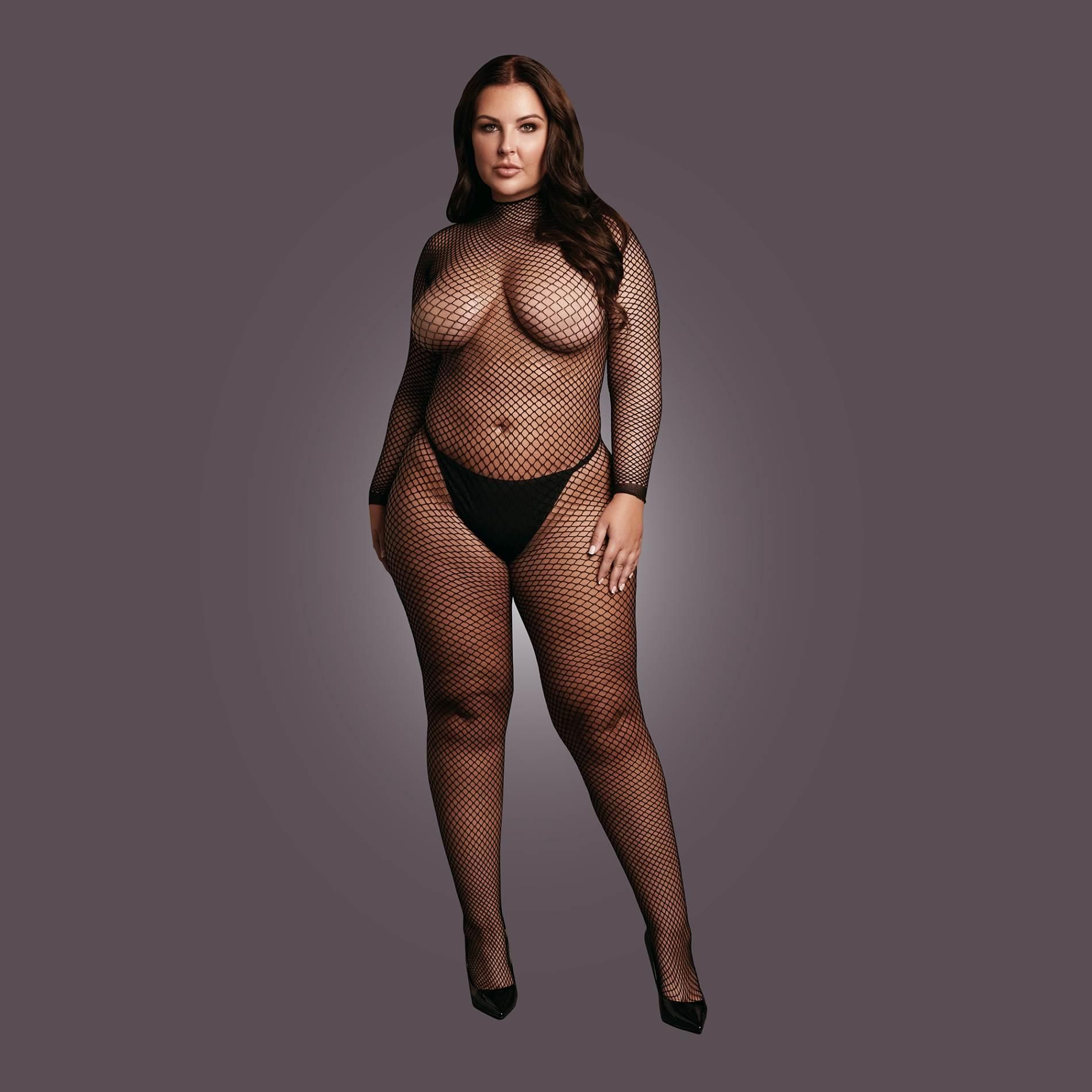 Бодистокинг Le Désir With Open Crotch, Plus Size (черный)