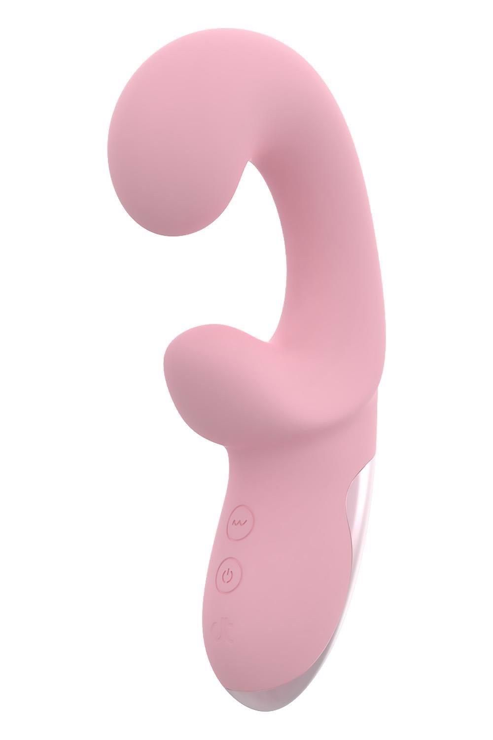 Вибратор Dreamtoys Glam Duo, 17.1 см (розовый)
