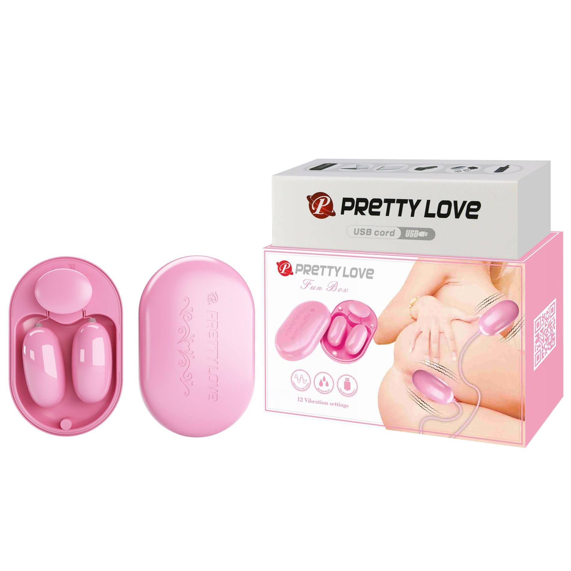 Набір з віброяєць Pretty Love Fun Box (рожевий)