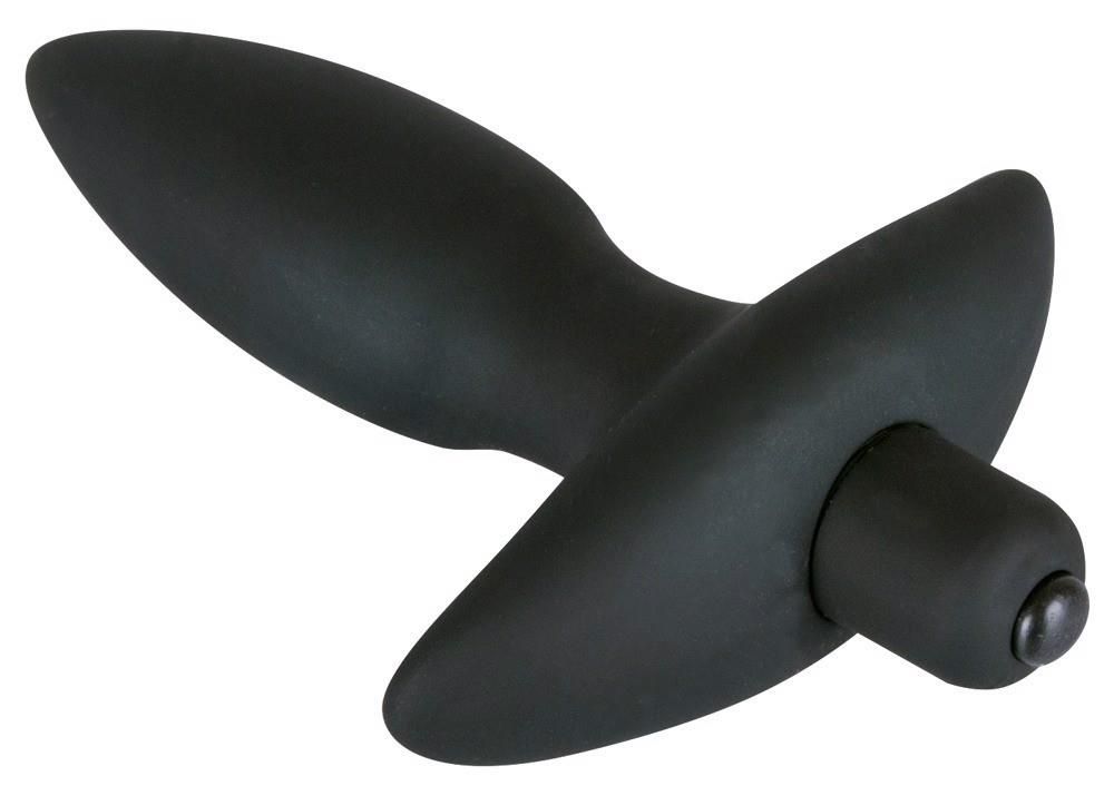 Анальна пробка з вібрацією Black Velvet S, 13 см (чорний)