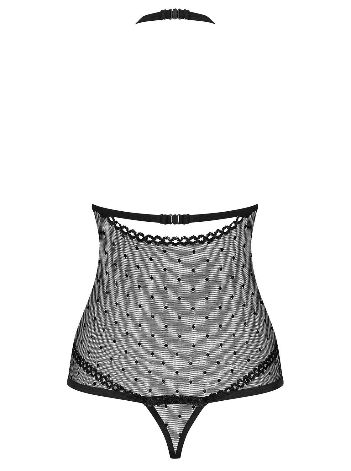 Боди Obsessive 876-TED-1, L/XL (черный)