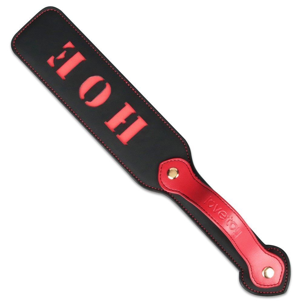 Плеть Rebellion Reign Paddle "Hoe", 38 см (чорний)