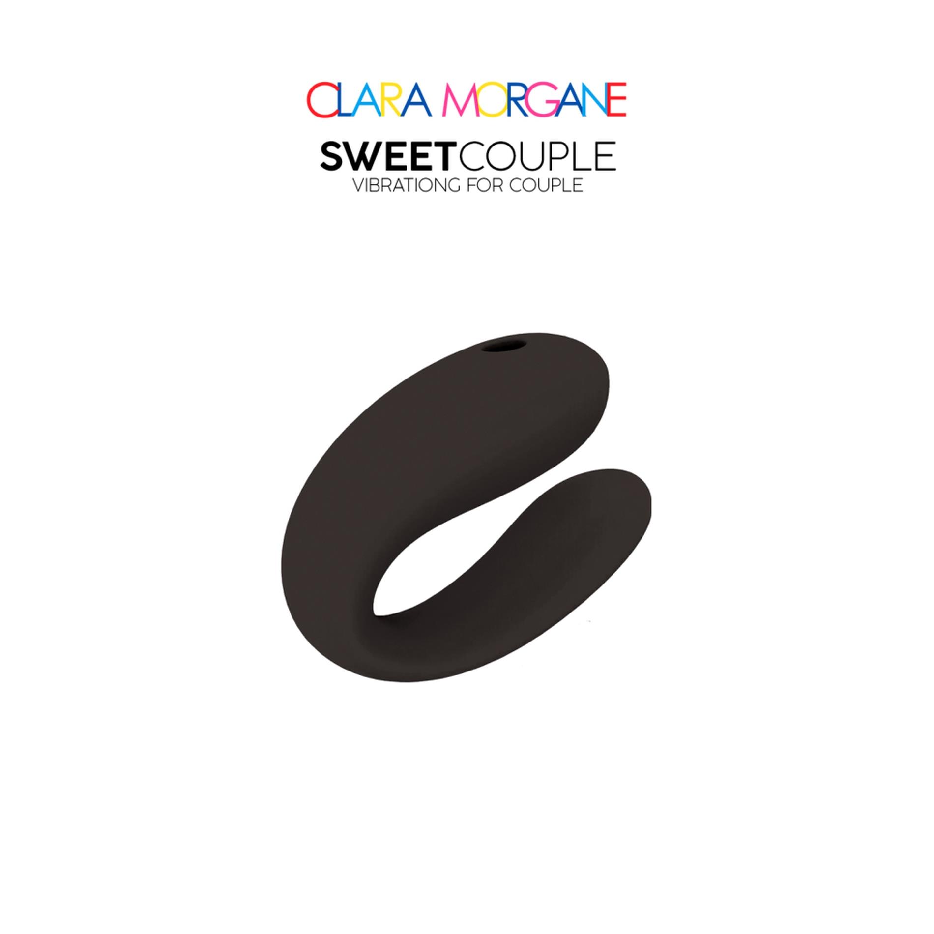 Вибратор Clara Morgane Sweet Couple, 6.8 см (черный)
