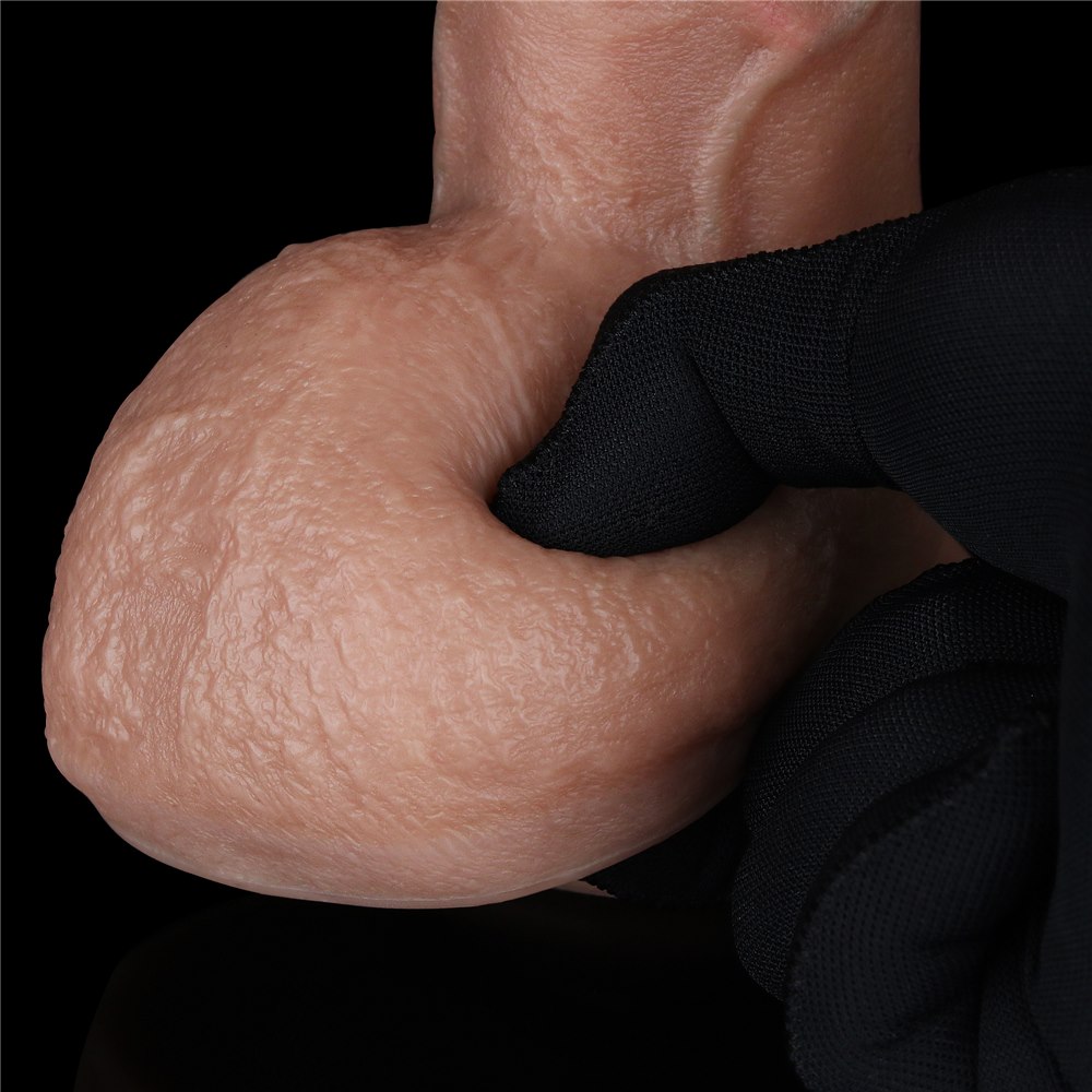 Фаллоимитатор Dual Layered Silicone Nature Cock 9'', 23.5 см (коричневый)