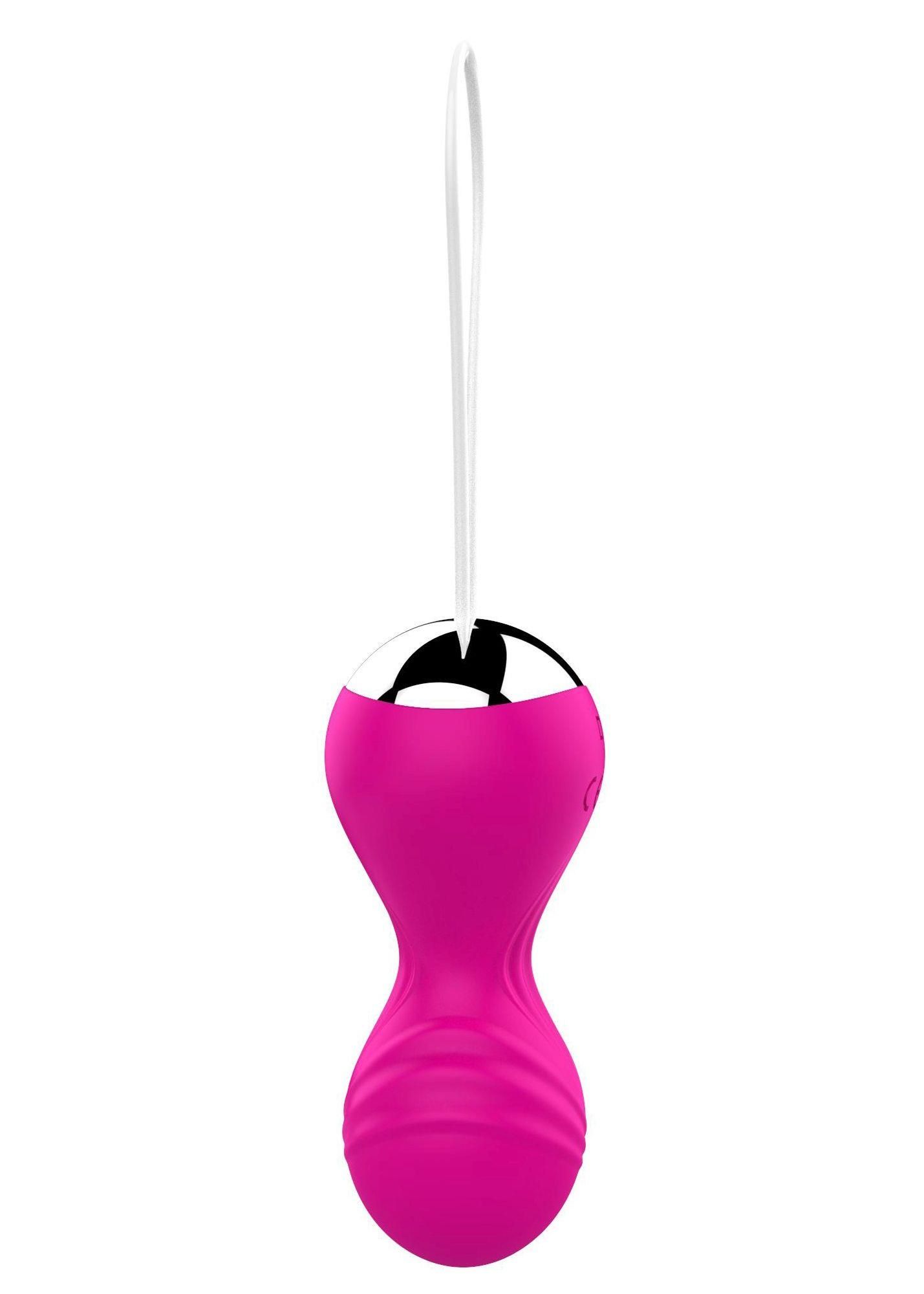 Вагинальные шарики Boss Remote Control Tighten Vibrating Egg, 8 см (розовый)