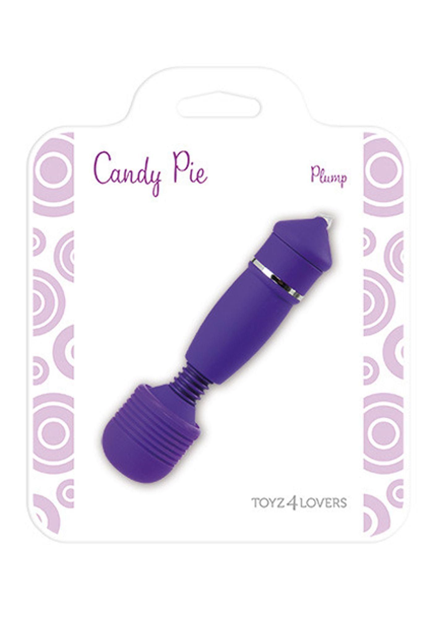 Mini wibrator Candy Pie, 10.5 cm (fioletowy)