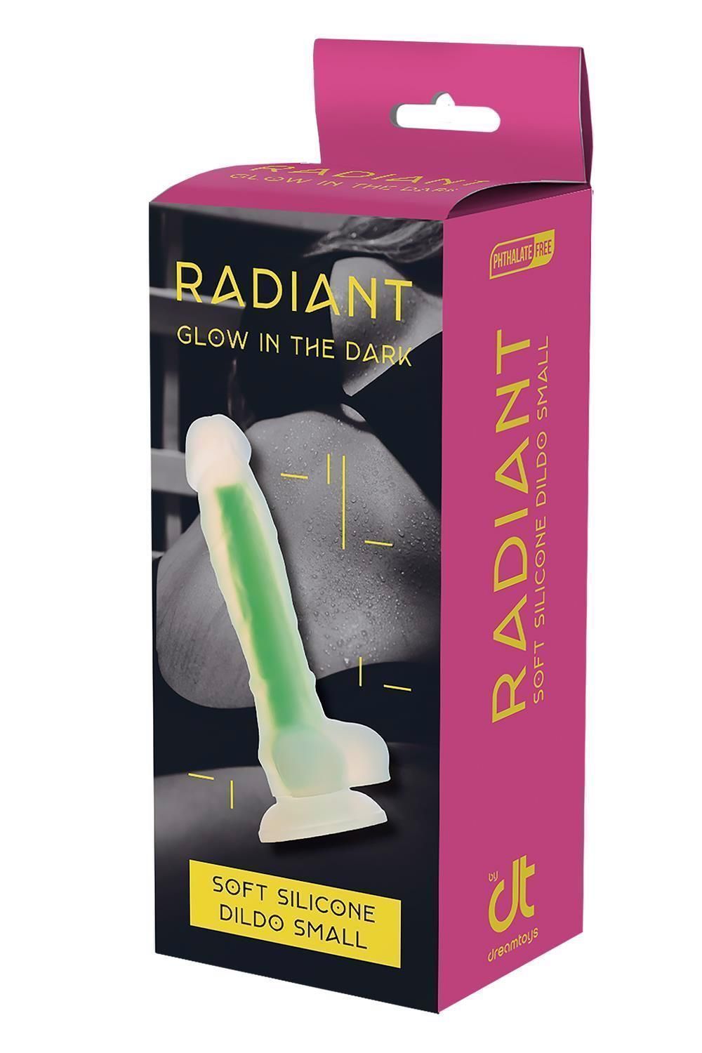 Фаллоимитатор Radiant Glow In The Dark Soft, 17,5 см (зеленый)
