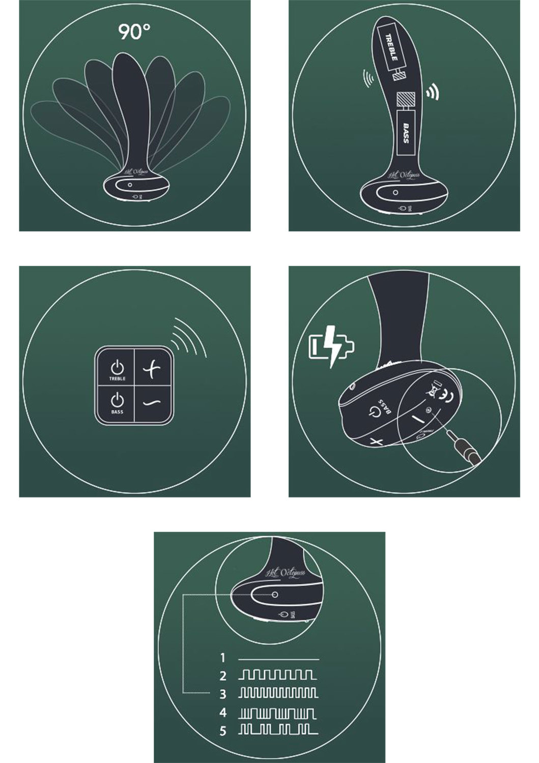 Korek analny Hot Octopuss Plex, 14 cm (czarny)