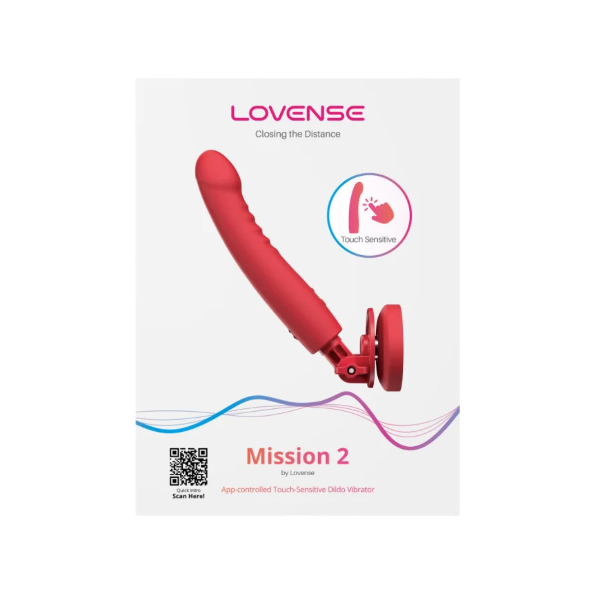 Вибратор Lovense Mission 2, 27.2 см (красный)