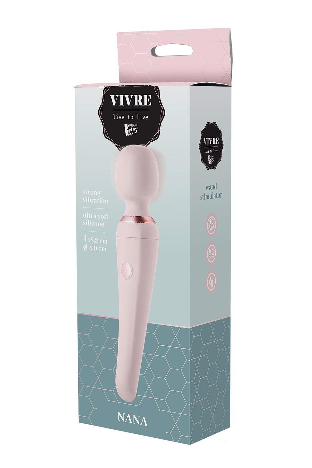 Вибромассажер Dream Toys Vivre Nana, 18 см (розовый)