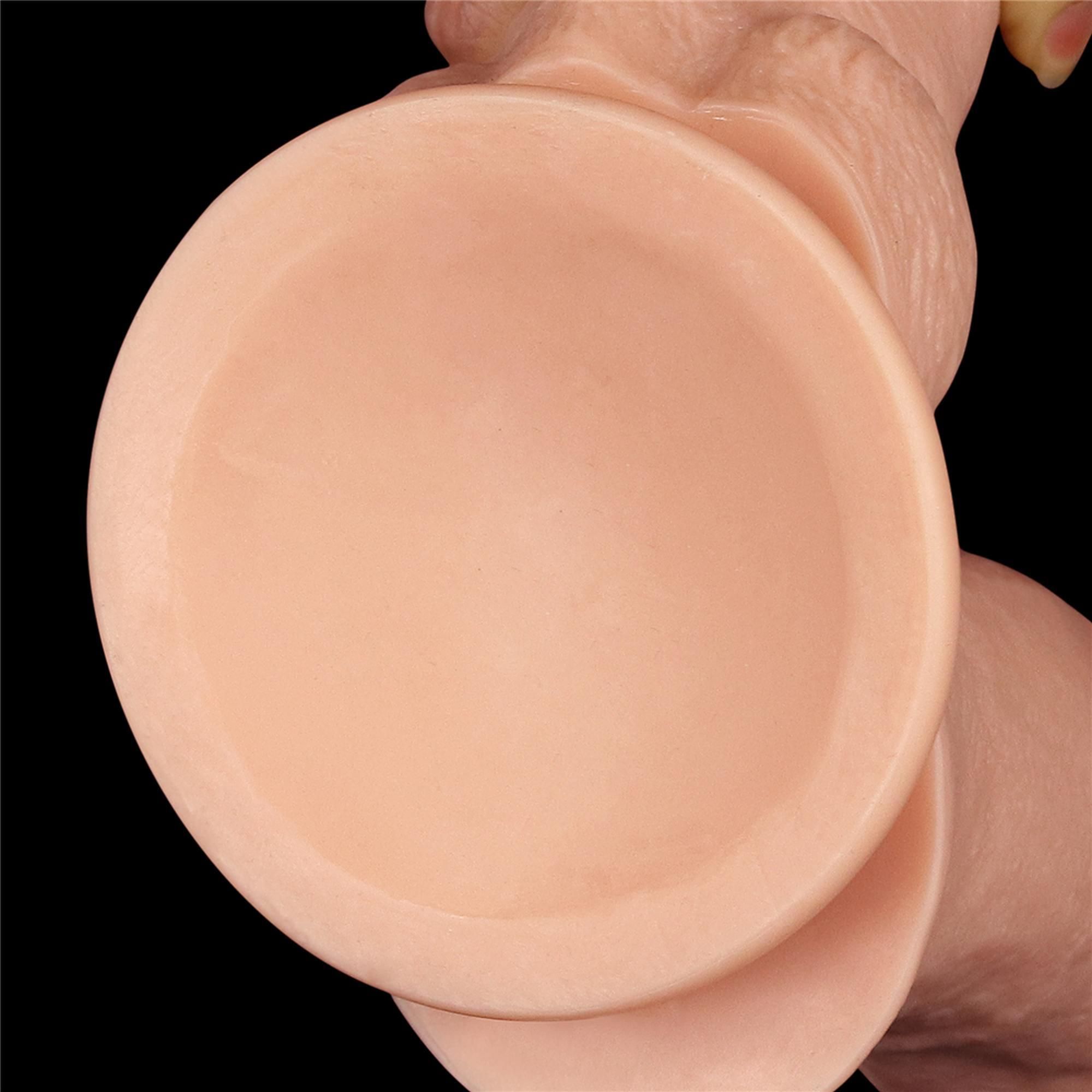 Фаллоимитатор для двойного проникновения LoveToy King-sized, 33 см (телесный)