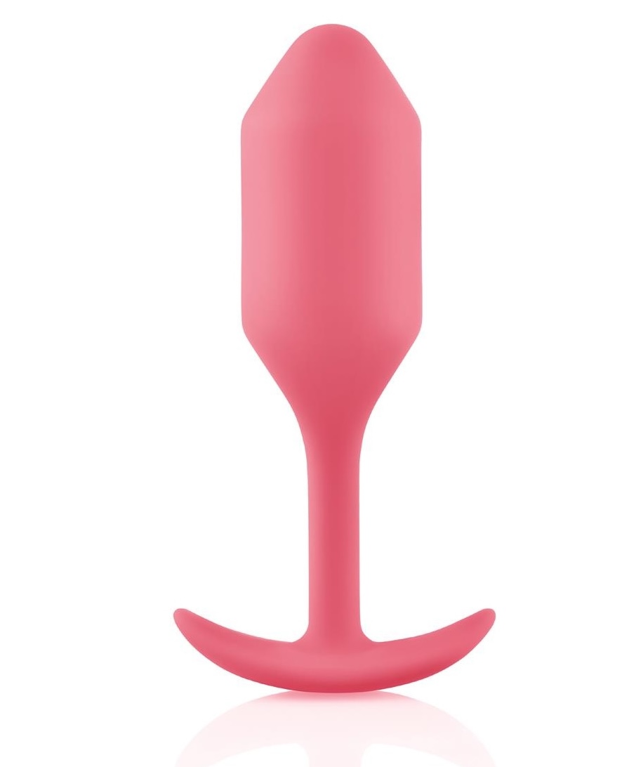 Korek analny B-Vibe Snug Plug 2, 10.5 cm (różowy)