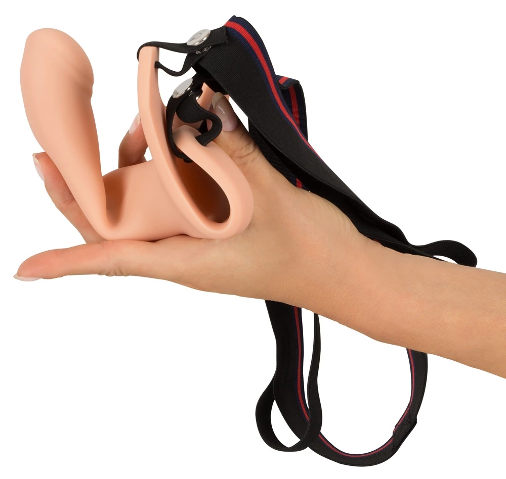 Страпон You2Toys Silicone Strap-on +5 cm medium, 16 см (тілесний)