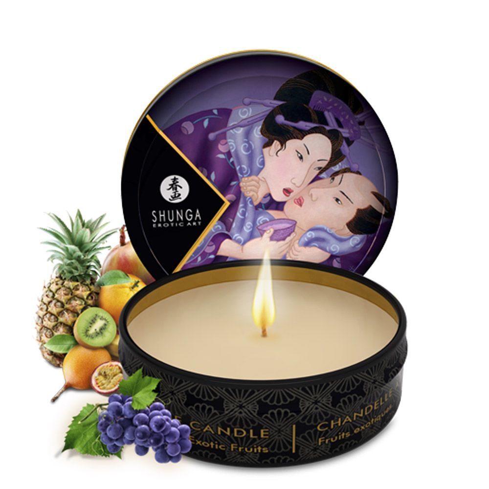 Массажная свеча Shunga Massage Candle Exotic Fruits, 30 мл