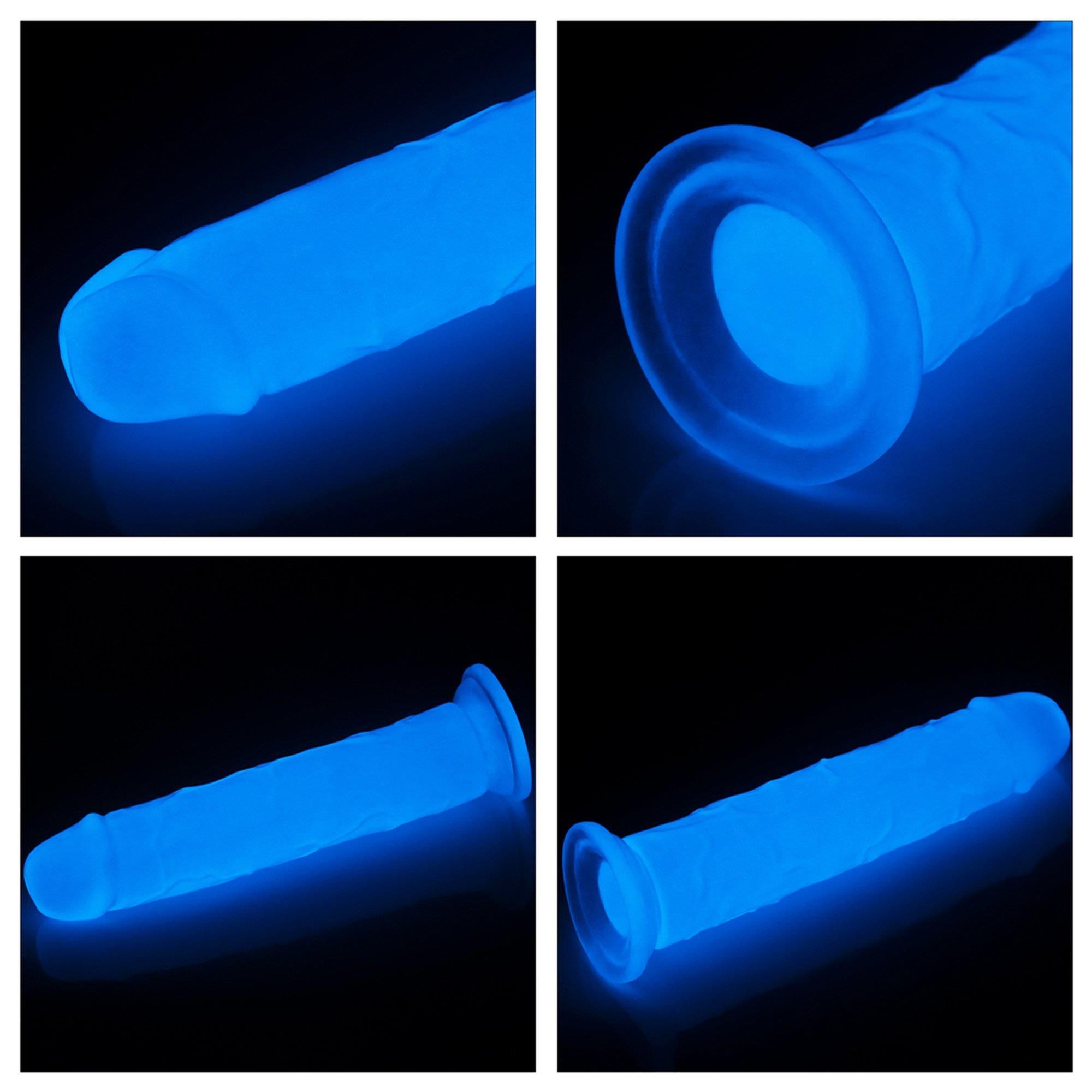 Фаллоимитатор неоновый Lumino Play Dildo, 21 см (синий)