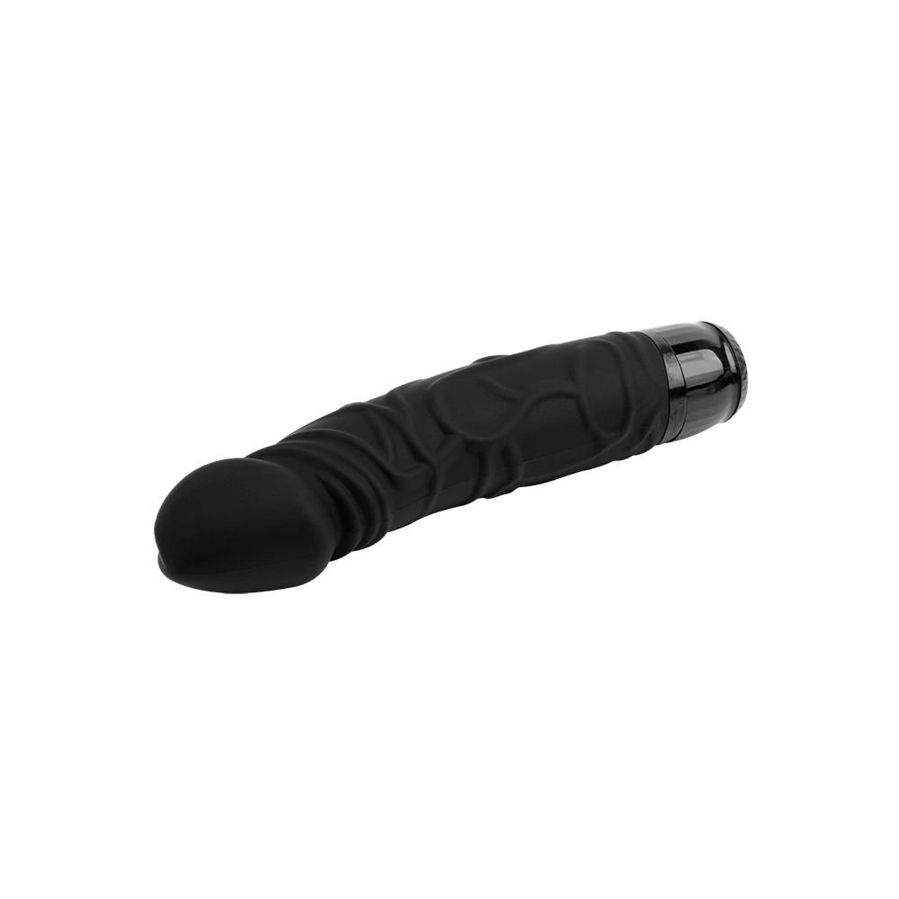 Вибратор M-Mello Thick Realistic Dildo 8", 20 см (черный)