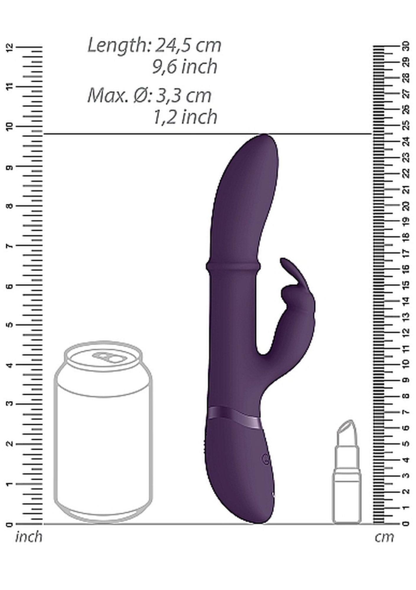 Вибратор-кролик ShotsToys Halo, 24.5 см (фиолетовый)
