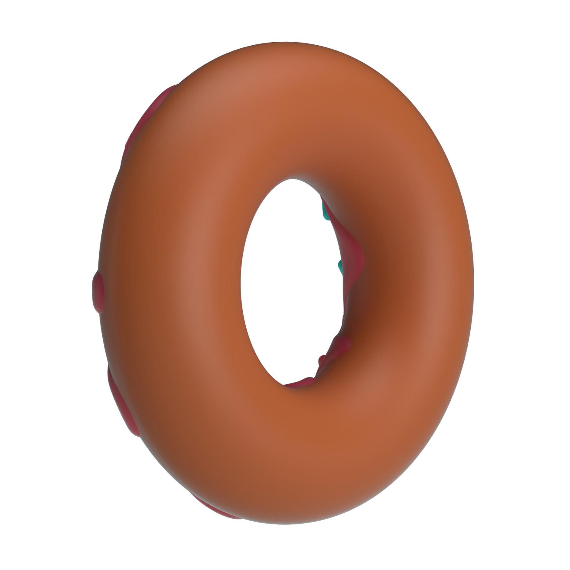 Эрекционное кольцо Pretty Love Super Donut Cock Ring, 4.6 см (розовый)