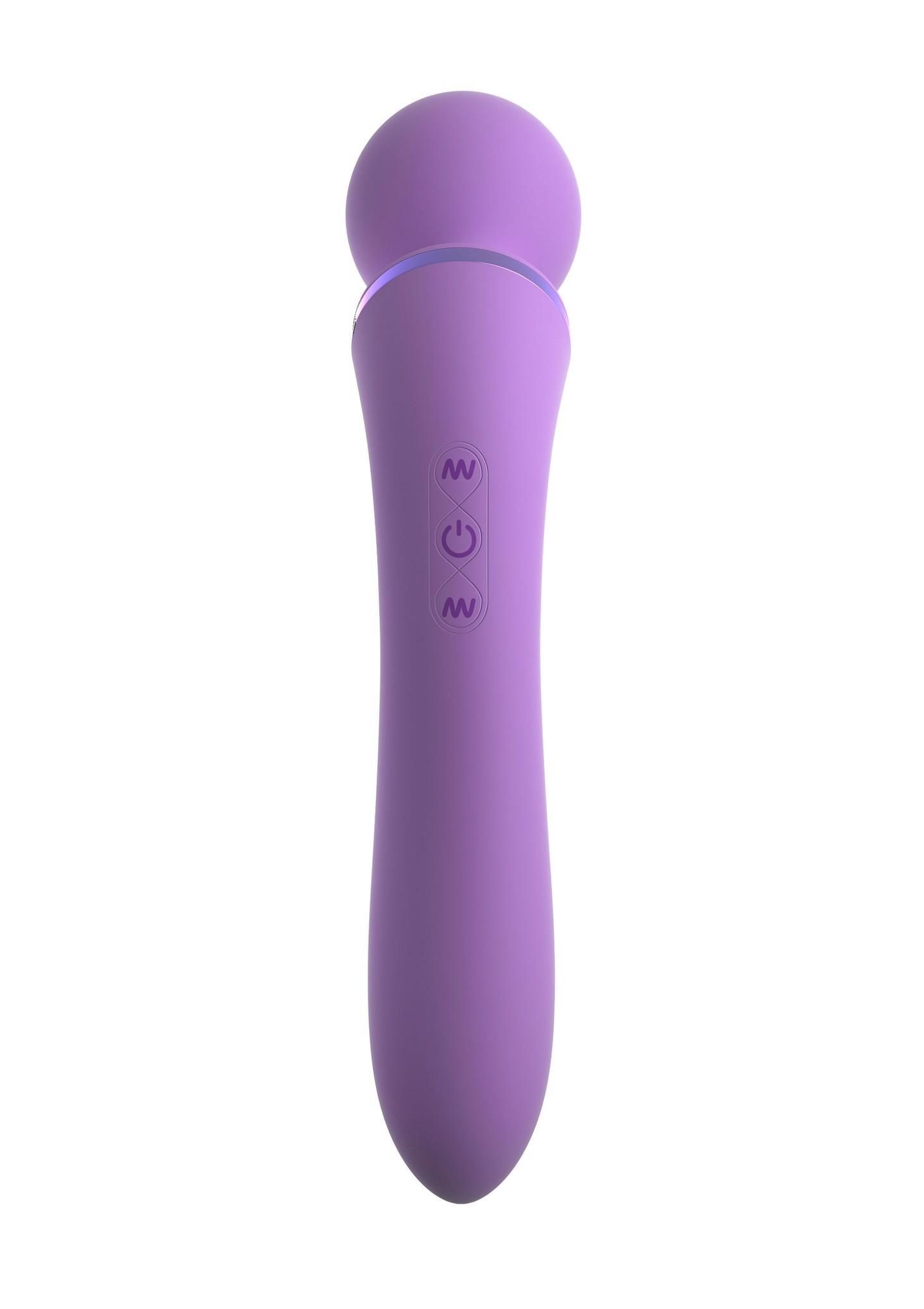 Багатофункціональний вібратор Pipedream Duo Wand Massage-Her, 19,6 см (ліловий)