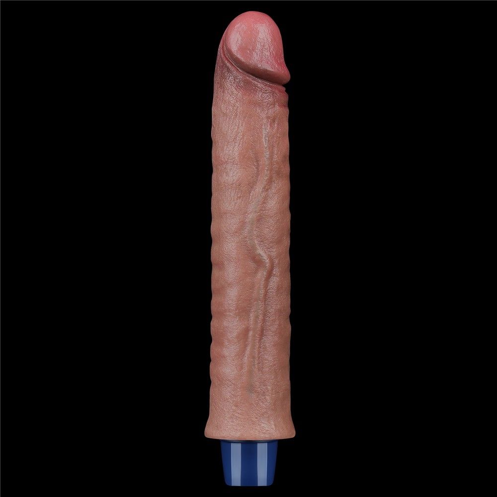 Реалістичний вібратор LoveToy Real Softee, 24,5 см (коричневий)