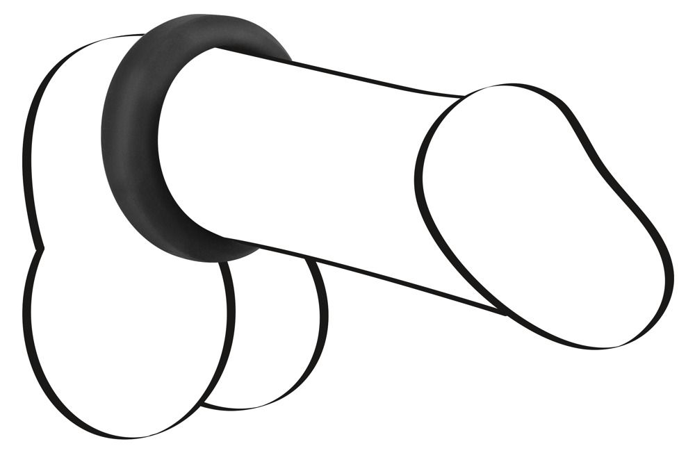 Эрекционное кольцо Velvets Cock Ring, 3,8 см (черный)