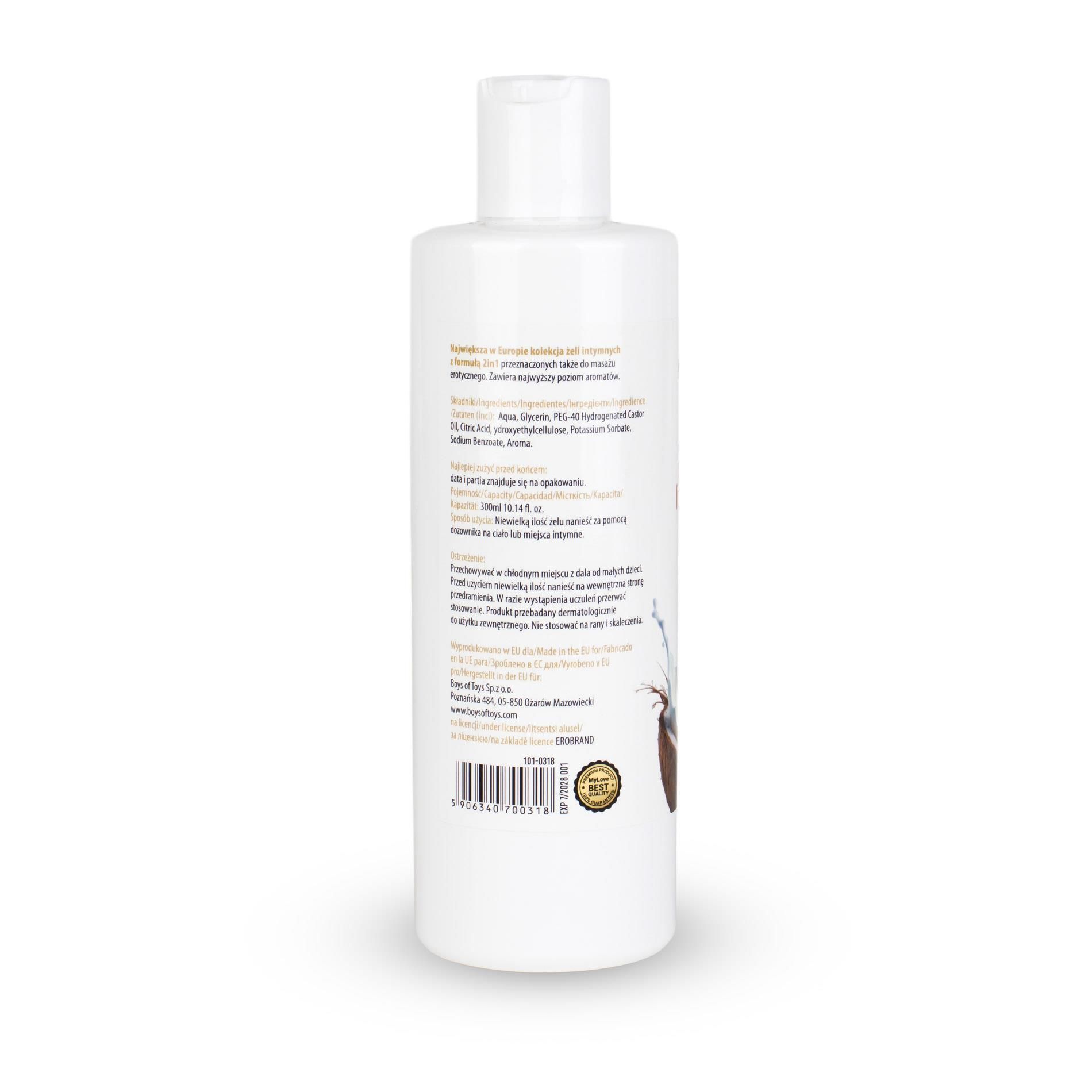 Lubrykant MyLove Aroma Series Intim&Massage 2in1 Coco, 300 ml