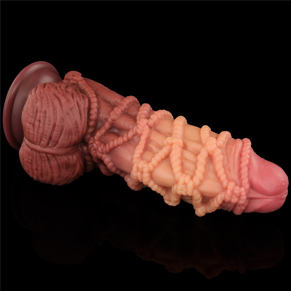 Фаллоимитатор Dual-Layered 9.5'' Silicone Nature Cock, 24 см (коричневый)