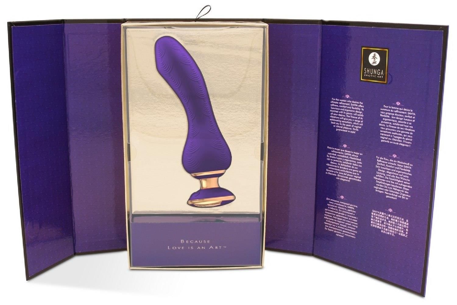 Вібратор Shunga Sanya Intimate, 18,5 см (фіолетовий)