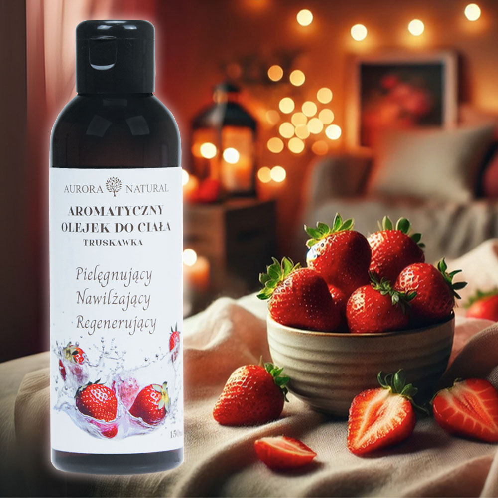 Массажное масло Aurora Naturals клубника, 150 мл