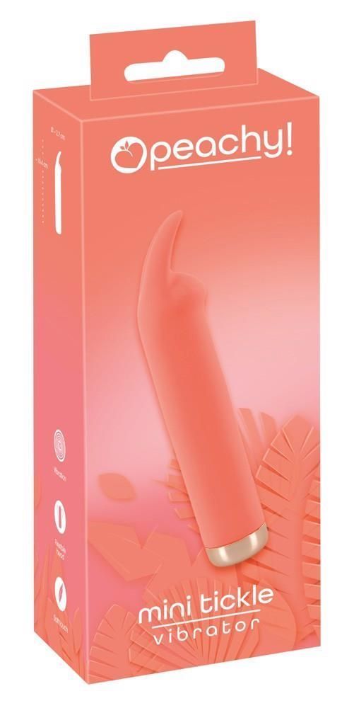 Вибратор для клитора Peachy Mini Tickle Bunny, 15,4 см (оранжевый)