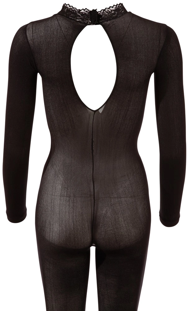 Комбінезон NO:XQSE Catsuit with Lace Colla, M/L (чорний)