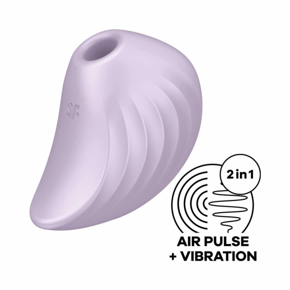 Вакуумный стимулятор клитора с вибрацией Satisfyer Pearl Diver (сиреневый)
