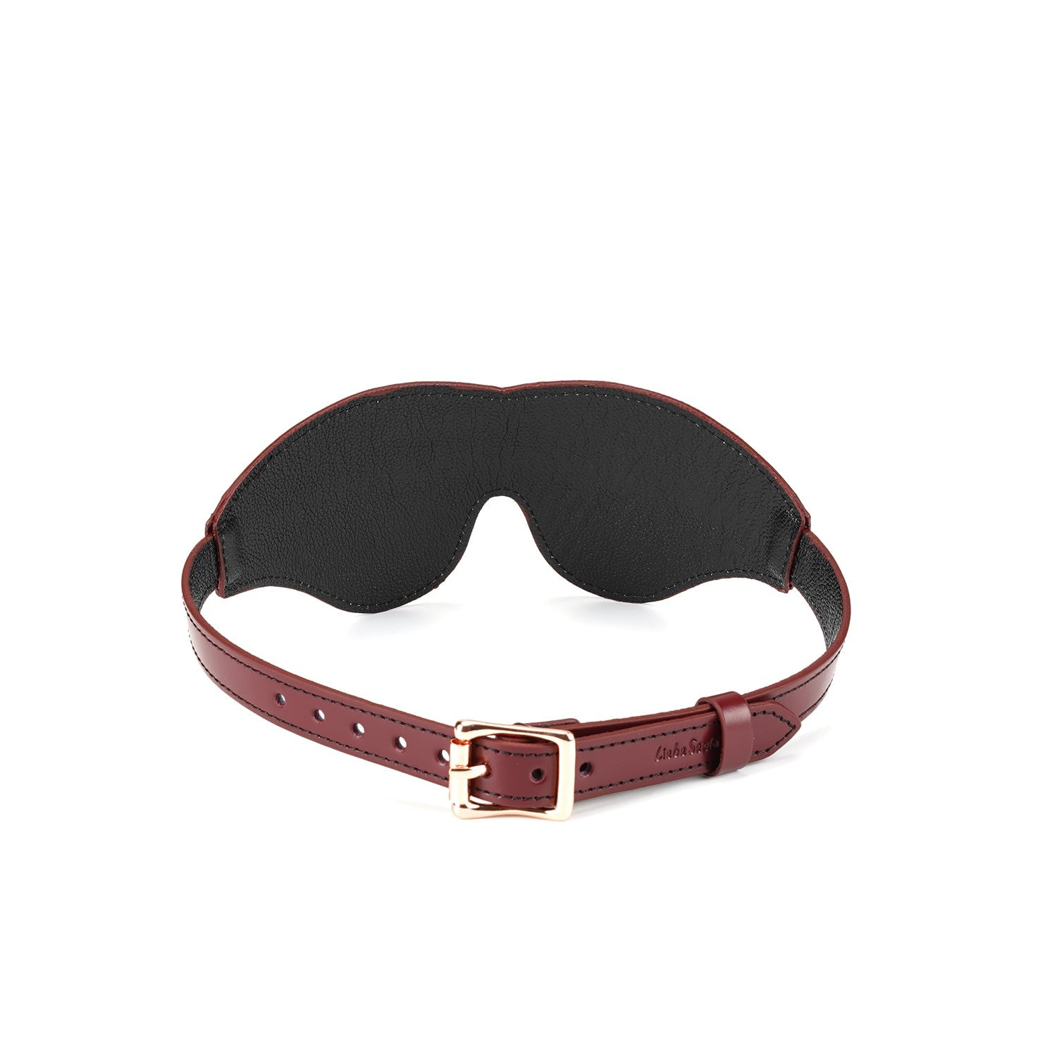 Маска на глаза Liebe Seele Wine Red Leather Blindfold (бордовый)