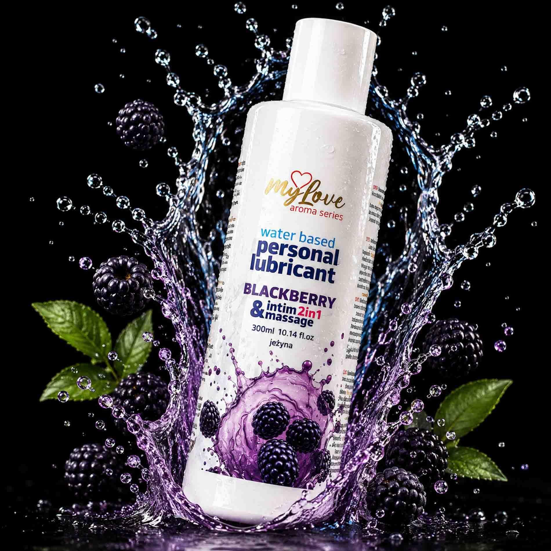 Лубрикант MyLove Aroma Series Intim&Massage 2in1 Blackberry, 300 мл