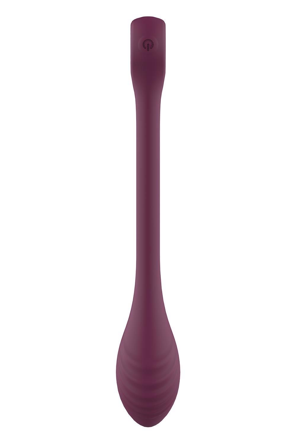 Вибратор Glam Bendable G-Spot Vibe, 22 см (бордовый)