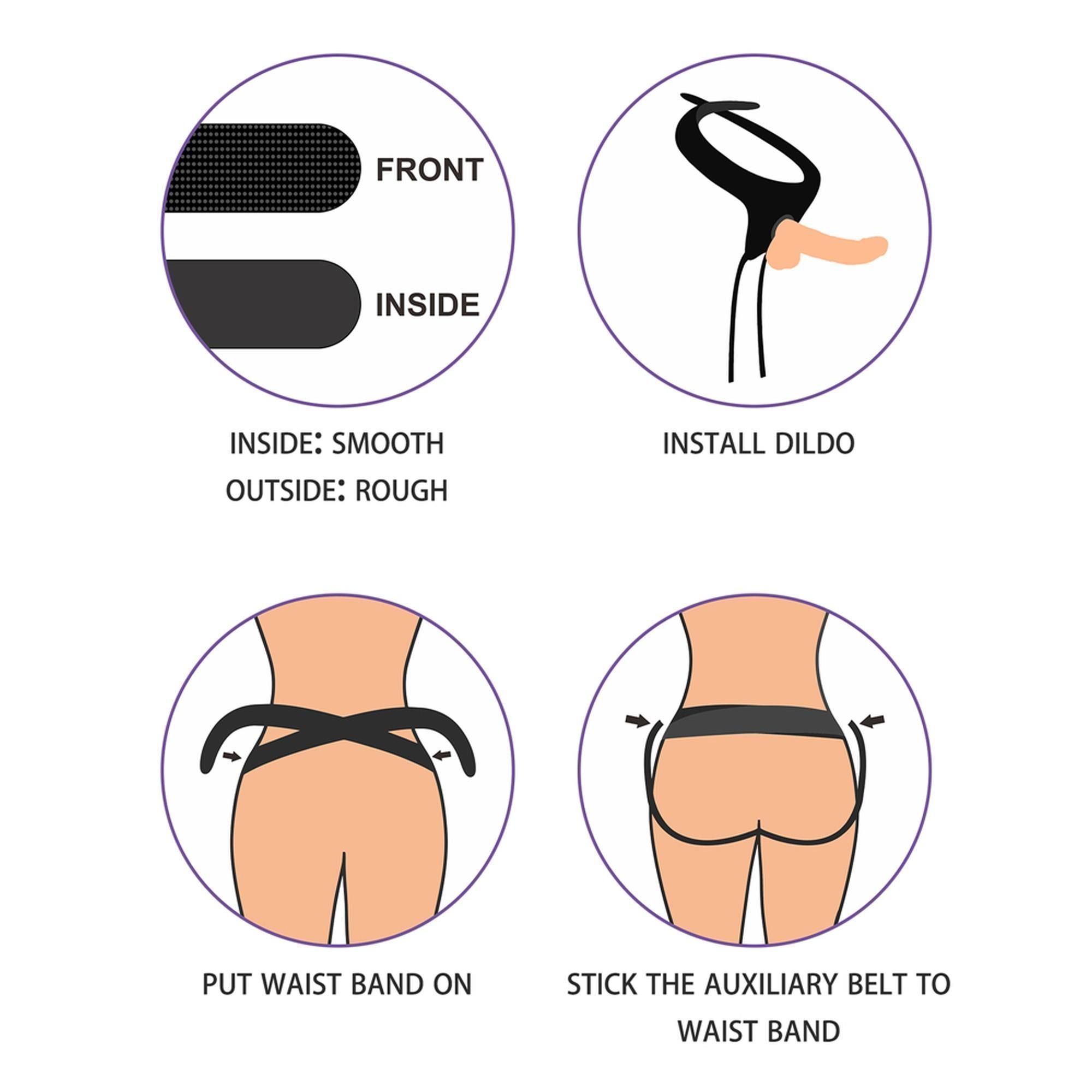 Трусики для страпона LoveToy Easy Strap on Harness As Pic (черный)