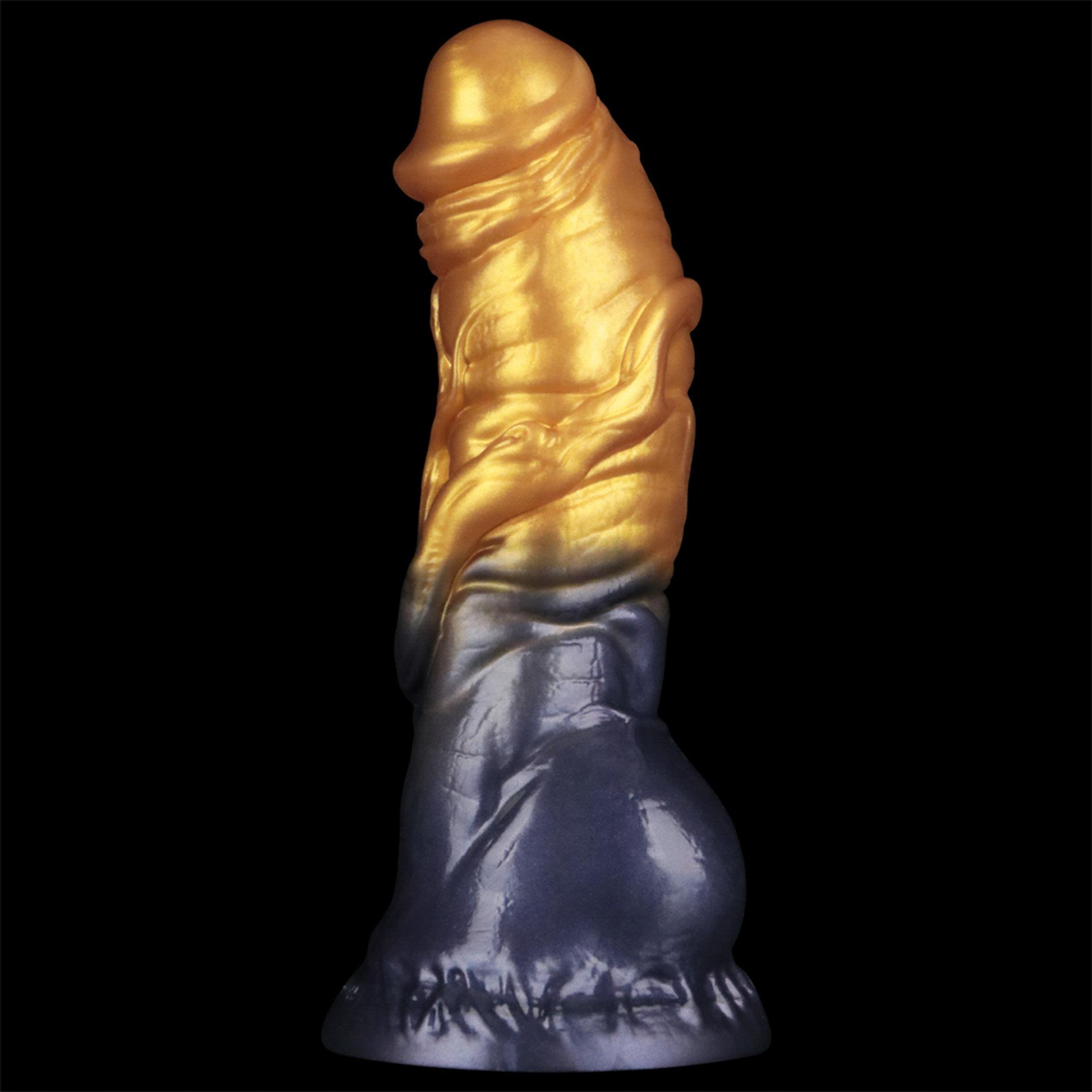 Фаллоимитатор Lovetoy Dual Density 7.5’’, 19 см (золотой)