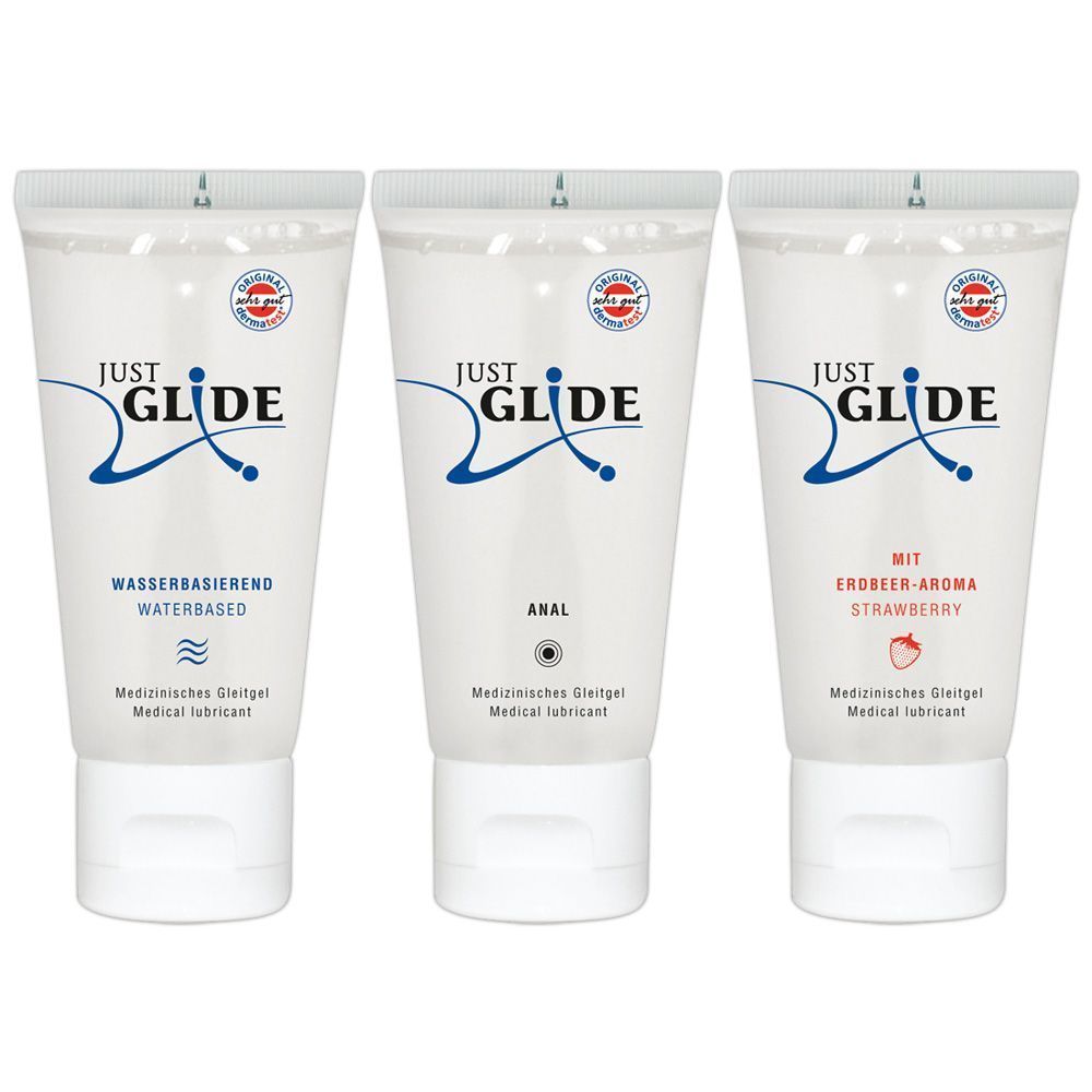 Zestaw lubrykantów na bazie wody Orion Just Glide, 3x200 ml