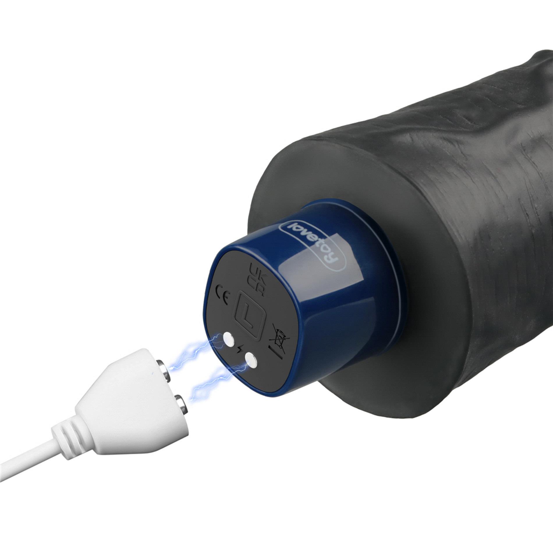 Wibrator Lovetoy Real Softee 9,5", 24 cm (czarny)