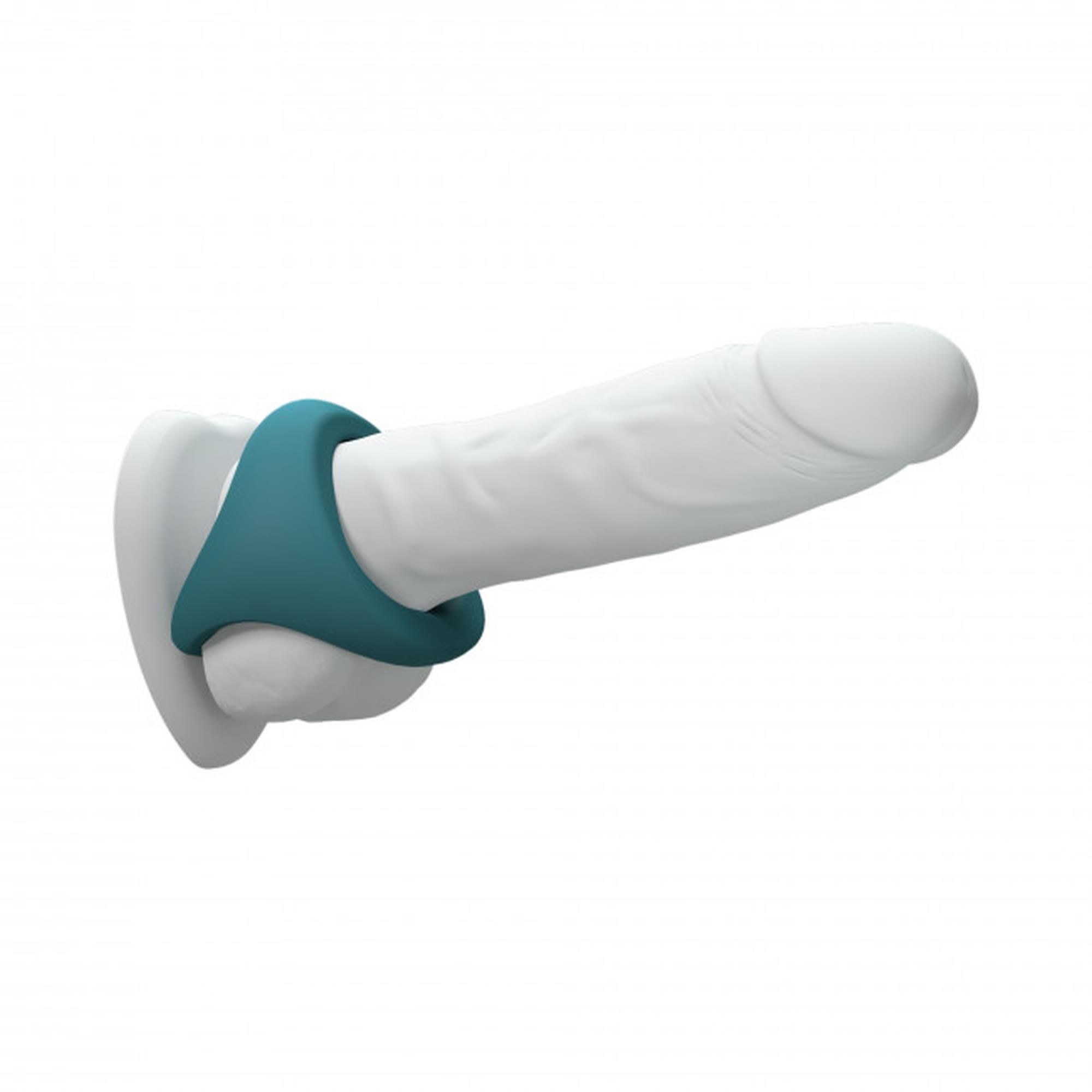 Эрекционное кольцо Love To Love Flux Ring Black Teal Me, 3 см (бирюзовый)